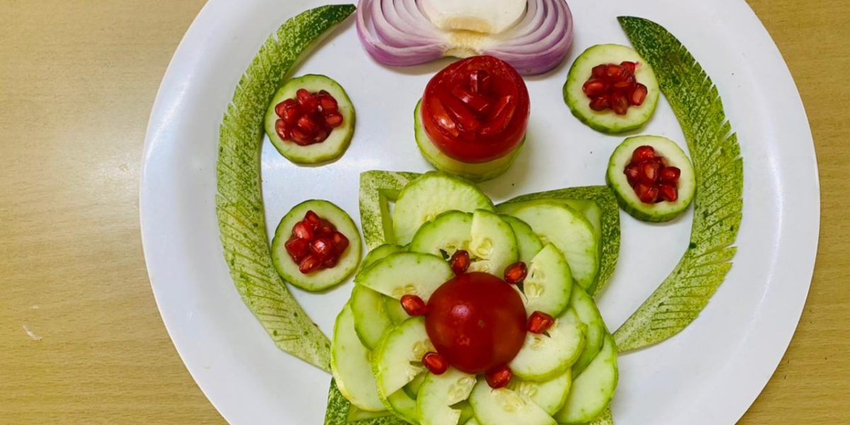 images of easy salad decoration